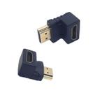Kit 5 adaptadores hdmi macho x fêmea 90 graus prático