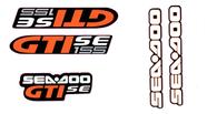 Kit 5 Adesivos Capô Compatível Sea-Doo GTI 130/155