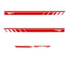 Kit 5 Adesivos Lateral e Traseiro SpaceFox - Vermelho Kit 5 Adesivos Lateral e Traseiro SpaceFox - Vermelho