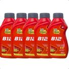 Kit 5 Aditivo Óleo Motor Bardahl B12 Plus 500ml Condicionador Metais Reduz Atrito Proteção Máxima Gasolina Etanol GNV