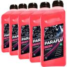 Kit 5 Aditivo Radiador Rosa Diluido Organico 1 Litro Paraflu