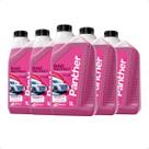 Kit 5 Aditivo Radiador Rosa Panther 1L Pronto Uso Anticorrosivo Antifervura Rad Protect