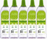 kit 5 Adoçante Dietético Estevia Stevia 100ml 100 Natural Não Amarga