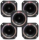 Kit 5 Alto Falantes Compacto Tweeters Bomber PST 001 150 Watts RMS 8 Ohms