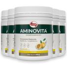 Kit 5 Aminovita Vitafor Vegano 240g Maracujá Kit 5 Aminovita Vitafor Vegano 240g Maracujá