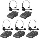 Kit 5 Aparelho Telefone headset HSB 50 atendimeno automatico