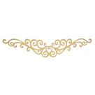 Kit 5 Aplique Decoração e Festas Modelo Arabesco 30cm Mdf Madeira