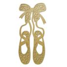 Kit 5 Aplique Decoração Parede Sapatilha 3D 60x25,8cm Mdf Madeira