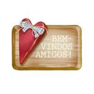 Kit 5 Aplique Papel Decoupage em Mdf Bem Vindos Amigos Apm8-1365 8cm Litoarte Kit 5 Aplique Papel Decoupage em Mdf Bem Vindos Amigos Apm8-1365 8cm Litoarte