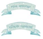 Kit 5 Aplique Papel Decoupage Tags Meu Universo Apm4-444 4cm Litoarte