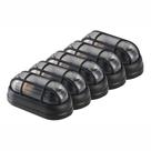 Kit 5 Arandela Tartaruga Externa Grade E27 Preto