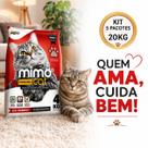 Kit 5 areia granulado sanitário mimocat tradicional 20kg Kit 5 areia granulado sanitário mimocat tradicional 20kg
