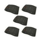 KIT 5 Assento em Plastico Preto Ergoplax Iso Polipropileno Fixo