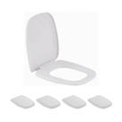 Kit 5 Assento Sanitario Like Branco Incepa - Celite