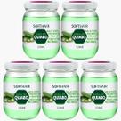 Kit 5 Baba De Quiabo Soft Hair Hidratação Brilho Capilar Natural Vegano 220ml