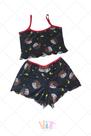 Kit 5 Baby Doll Feminino Estampado Pijama Cropped Short Doll Fashion e Divertido Blogueirinha