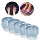 Kit 5 Bacias Pedicure Anatômica Pés Unhas Fundo com Relevo SPA Cuidados com os Pés Podóloga Manicure Cutículas Calos