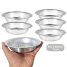 Kit 5 Bacias pequena em aluminio n15 - Tigela Multiuso Cuba Barbear