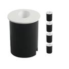 Kit 5 Balizador Nano Vision Redonda 2w 3000k Brc Opus