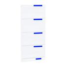 Kit 5 Bandejas Para Gondola Canto 170 Amapa 40/30 Branco Pe Az - Amapá
