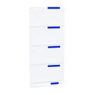 Kit 5 Bandejas Para Gondola Canto 196 Amapa 40/30 Branco Pe Az - Amapá