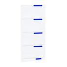 Kit 5 Bandejas Para Gondola Canto 196 Flex 60 Branco Fx Azul - Amapá
