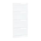 Kit 5 Bandejas Para Gondola Canto 196 Flex 60 Branco SPEtiqu Kit 5 Bandejas Para Gondola Canto 196 Flex 60 Branco SPEtiqu