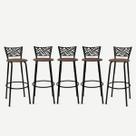 Kit 5 Banquetas Alta Eclipse Preta Cadeira Para Balcão Ilha Bar Bancada Cozinha Gourmet Área De Lazer Itagold