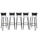 Kit 5 Banquetas Banco Cadeira Alta Balcão Americana Bar Bancada Cozinha Gourmet Ilha Estrutura Preta Itagold Kit 5 Banquetas Banco Cadeira Alta Balcão Americana Bar Bancada Cozinha Gourmet Ilha Estrutura Preta Itagold