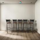 Kit 5 Banquetas Banco Cadeira Alta Balcão Americana Bar Bancada Cozinha Gourmet Ilha Estrutura Preta Itagold Kit 5 Banquetas Banco Cadeira Alta Balcão Americana Bar Bancada Cozinha Gourmet Ilha Estrutura Preta Itagold