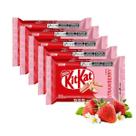Kit 5 Barra de Chocolate Nestle Kitkat Morango 41,5g Kit Kat Strawberry