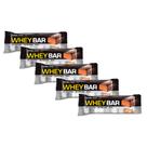 Kit 5 Barra de Proteína Whey Bar High Protein Probiótica Amendoim com 40g