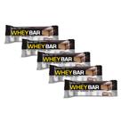 Kit 5 Barra de Proteína Whey Bar Probiótica Sabor Cookies & Cream com BCAA e 16g de Proteína 40g