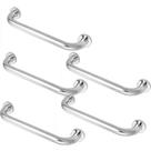 Kit 5 Barras Alça de Apoio Banheiro Inox 40cm Idoso Acessibilidade