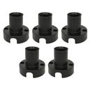 Kit 5 Bases Soquete Fixo ABS Decorlux E14 Preto