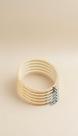 Kit 5 Bastidores Bambu 13cm Regulador Ajustável Bordado
