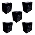 Kit 5 baterias selada 12v 5ah