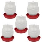 Kit 5 Bebedouro Automático Rosca 2 Litros Galinha e Aves