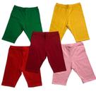Kit 5 Bermuda Ciclista Infantil Meninas - Cores Lisa