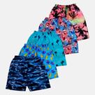 Kit 5 Bermuda Short Infantil Manabana Praia Aguá tactel 4 ao 10 Estampadas Kit 5 Bermuda Short Infantil Manabana Praia Aguá tactel 4 ao 10 Estampadas