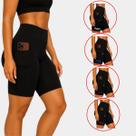 Kit 5 Bermudas Ciclista Suplex Bolso Lateral Cós Alto Com Plus Size Kit 5 Bermudas Ciclista Suplex Bolso Lateral Cós Alto Com Plus Size