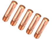 Kit 5 Bicos De Contato Para Tocha Mig M6x25 0,8mm 15AK 24KD - Brax