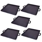 Kit 5 Bifeteira De Ferro Lisa Quadrada Alça Ferro 30X30Cm Kit 5 Bifeteira De Ferro Lisa Quadrada Alça Ferro 30X30Cm