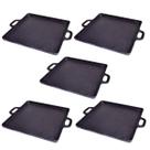 Kit 5 Bifeteira De Ferro Lisa Quadrada Alça Ferro 30X30Cm Kit 5 Bifeteira De Ferro Lisa Quadrada Alça Ferro 30X30Cm