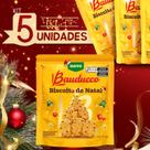 Kit 5 Biscoitos de Natal Bauducco Tradicional, Crocante e Ideal para as Festas Presenteavel