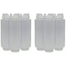 Kit 5 Bisnaga Invertida Fifo 720ml Molho Calda Tempero Foodtruck