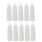 Kit 5 Bisnaga Pote Plástico Para Maionese 400ml Com Tampa