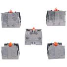 Kit 5 Bloco de Contato NC NF Fechado Botões Chaves Seletoras Vermelho BE102