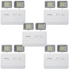 Kit 5 Bloco iluminação emergência BLA 600 lumens Intelbras