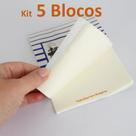 Kit 5 blocos de lenço para limpeza de lentes câmera e óculos - bloco 50 folhas